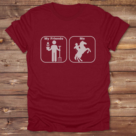 cardinal red Age Appropriate T-Shirt Funny T-Shirt for Horse Lover, Western Tee Cowgirl Shirt
