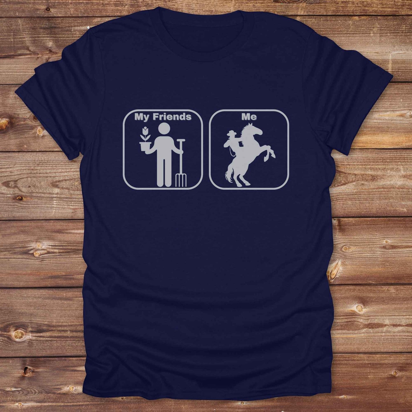 navy blue Age Appropriate T-Shirt Funny T-Shirt for Horse Lover, Western Tee Cowgirl Shirt