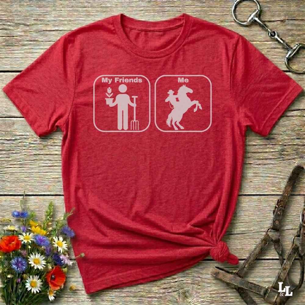 red  Age Appropriate T-Shirt Funny T-Shirt for Horse Lover, Western Tee Cowgirl Shirt