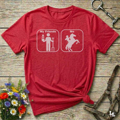red  Age Appropriate T-Shirt Funny T-Shirt for Horse Lover, Western Tee Cowgirl Shirt
