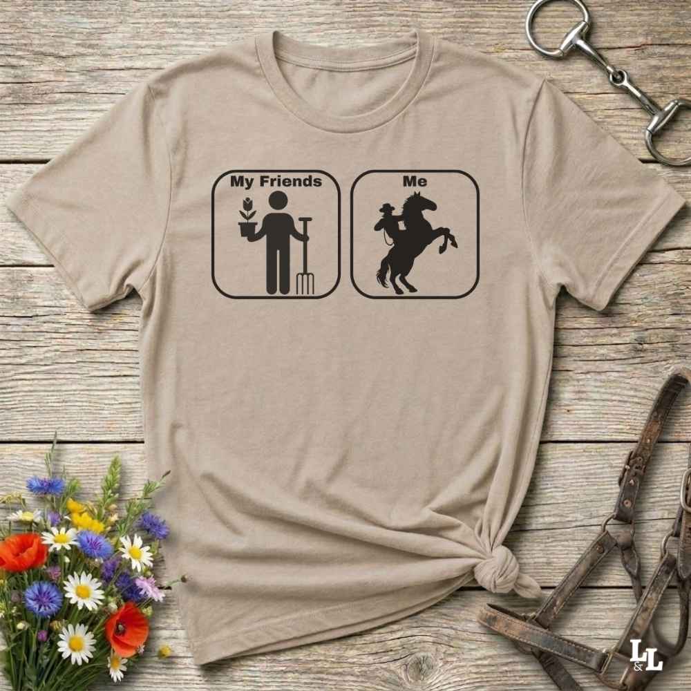 beige  Age Appropriate T-Shirt Funny T-Shirt for Horse Lover, Western Tee Cowgirl Shirt