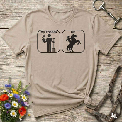 beige  Age Appropriate T-Shirt Funny T-Shirt for Horse Lover, Western Tee Cowgirl Shirt