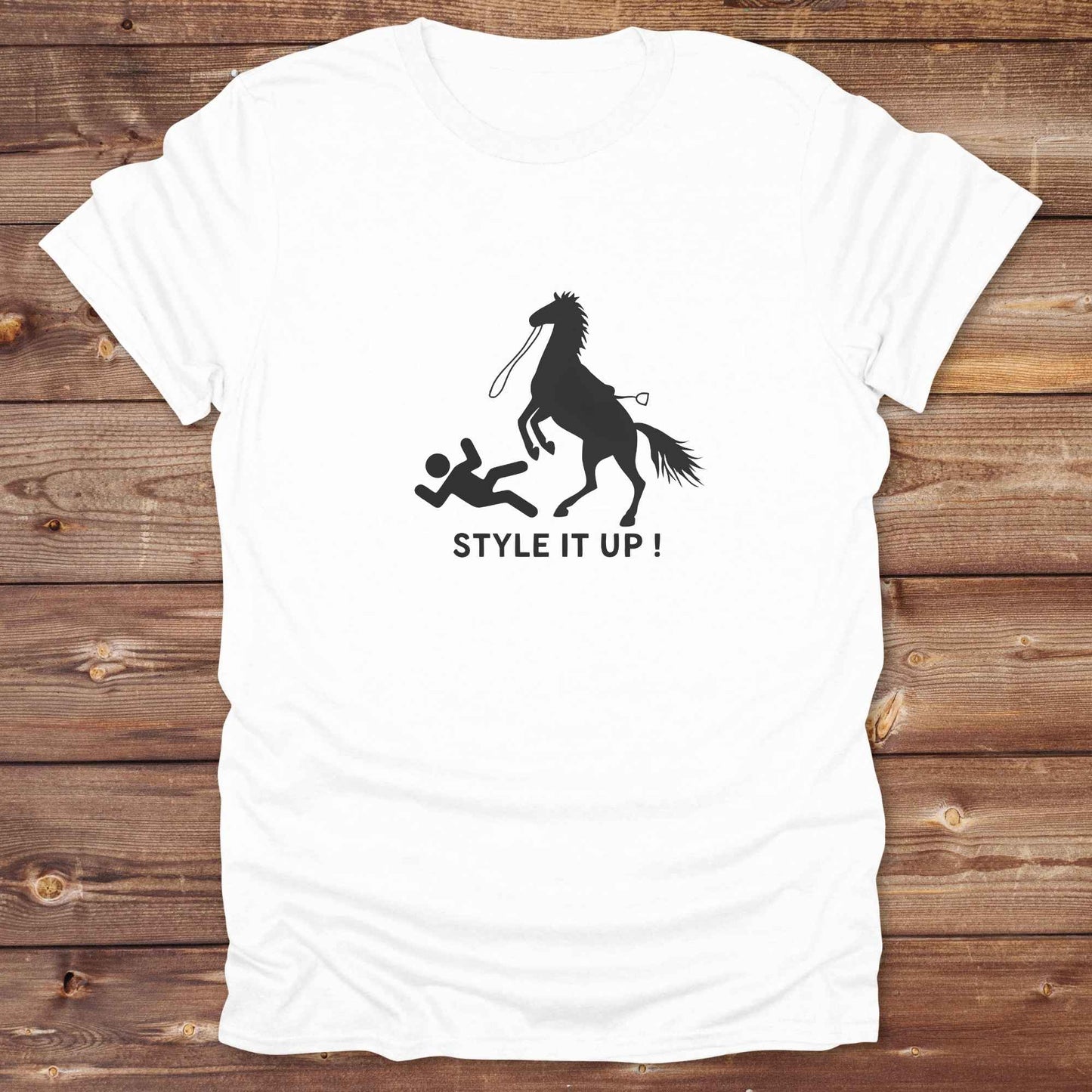 Fun western t-shirt for horse lovers and cowgirls. Western cowgirl graphic tee with horse design. Cowboy humor t-shirt for rodeo and country lovers. Horse lover funny t-shirt with western theme. Country style horse graphic tee for cowboys and cowgirls. Retro style funny western shirt for equestrians. Cute and funny country shirt with horse print. Southern cowgirl funny quote shirt for horse lovers. List of Things I Want. Style it Out