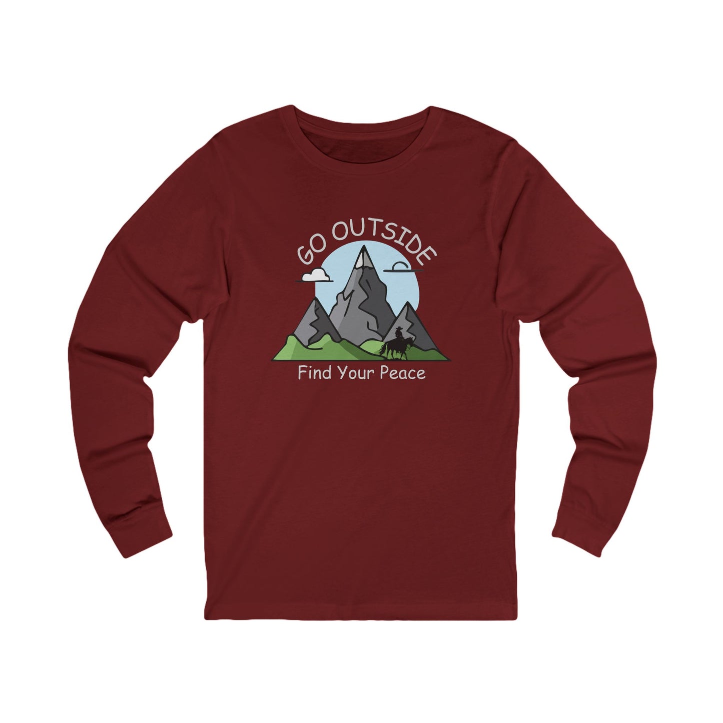 186. Go Outside Find your Peace Long Sleeve Tee