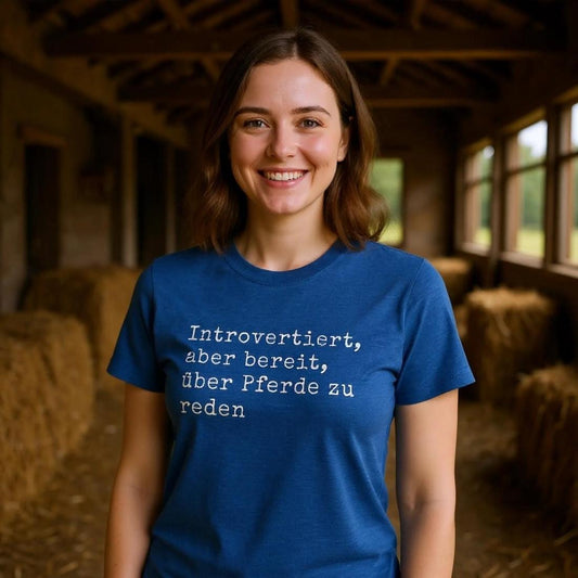 Introverted willing to discuss horses T-Shirt
