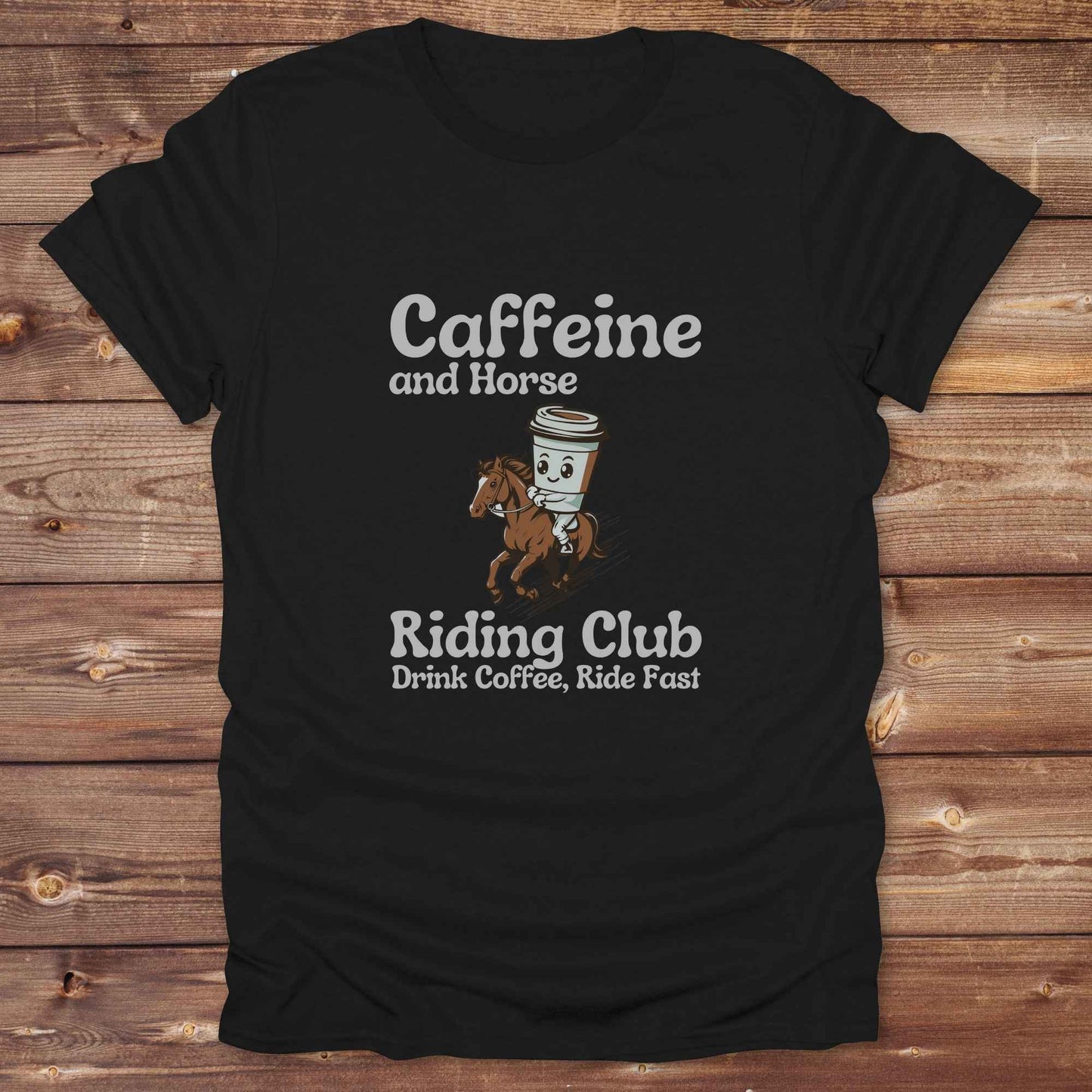 Coffee Cycling Club Horse T-Shirt
