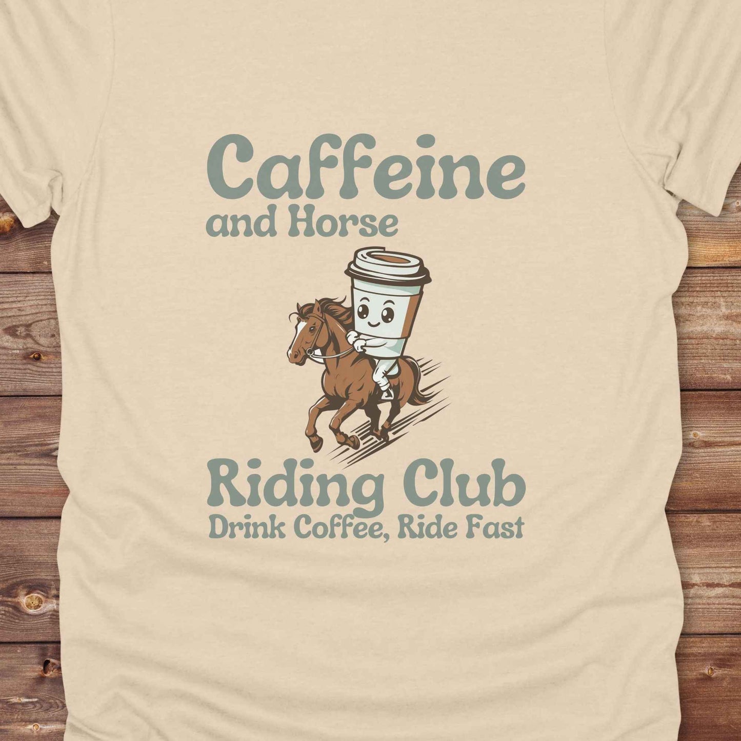 Coffee Cycling Club Horse T-Shirt