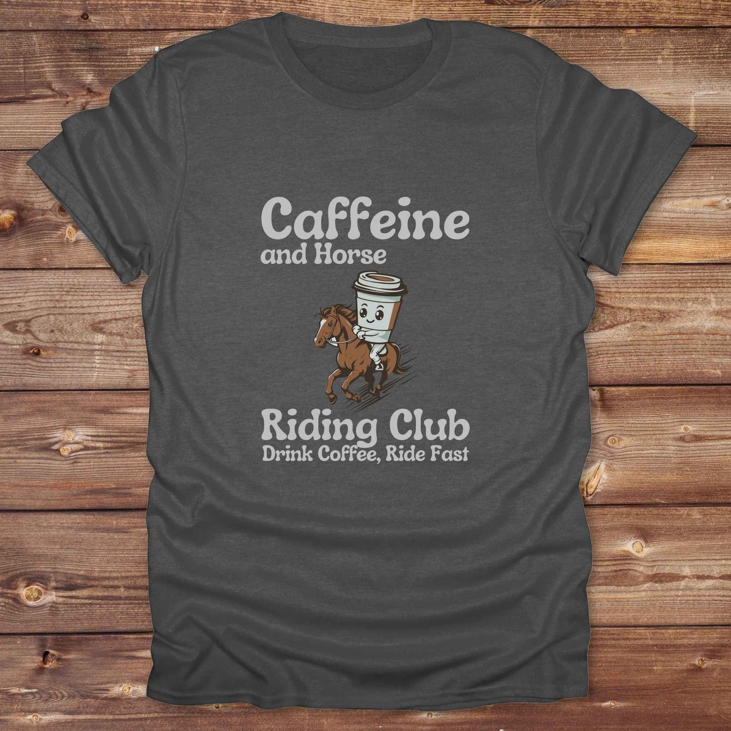 Coffee Cycling Club Horse T-Shirt