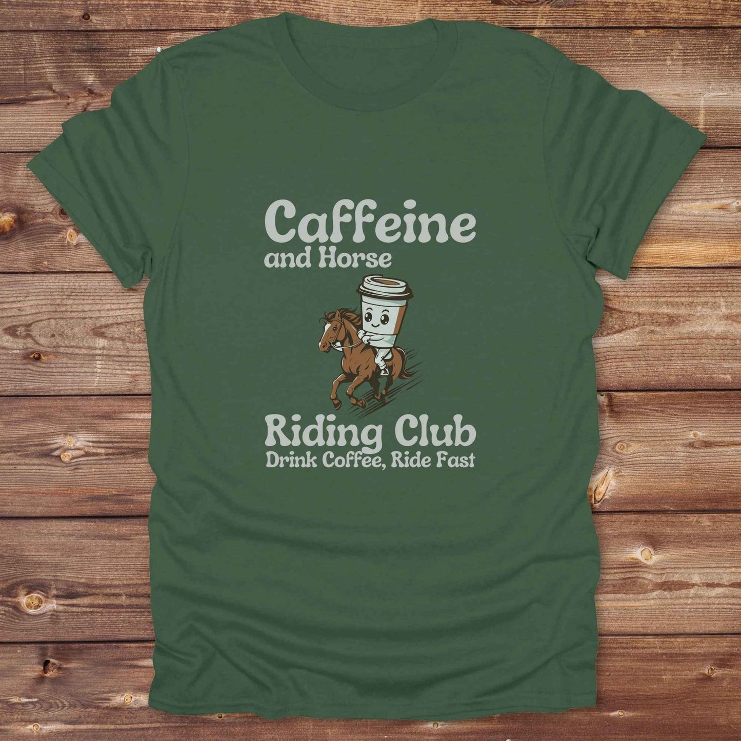 Coffee Cycling Club Horse T-Shirt