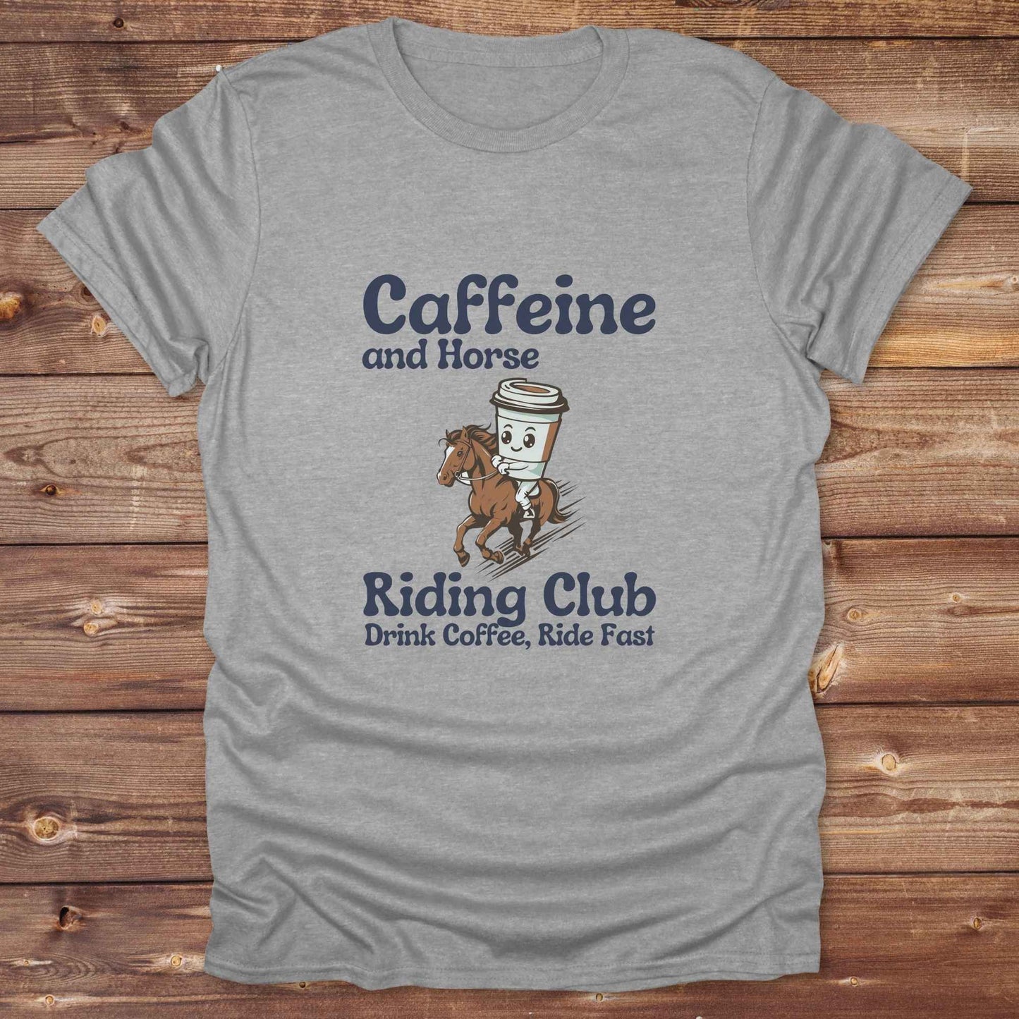 Coffee Cycling Club Horse T-Shirt