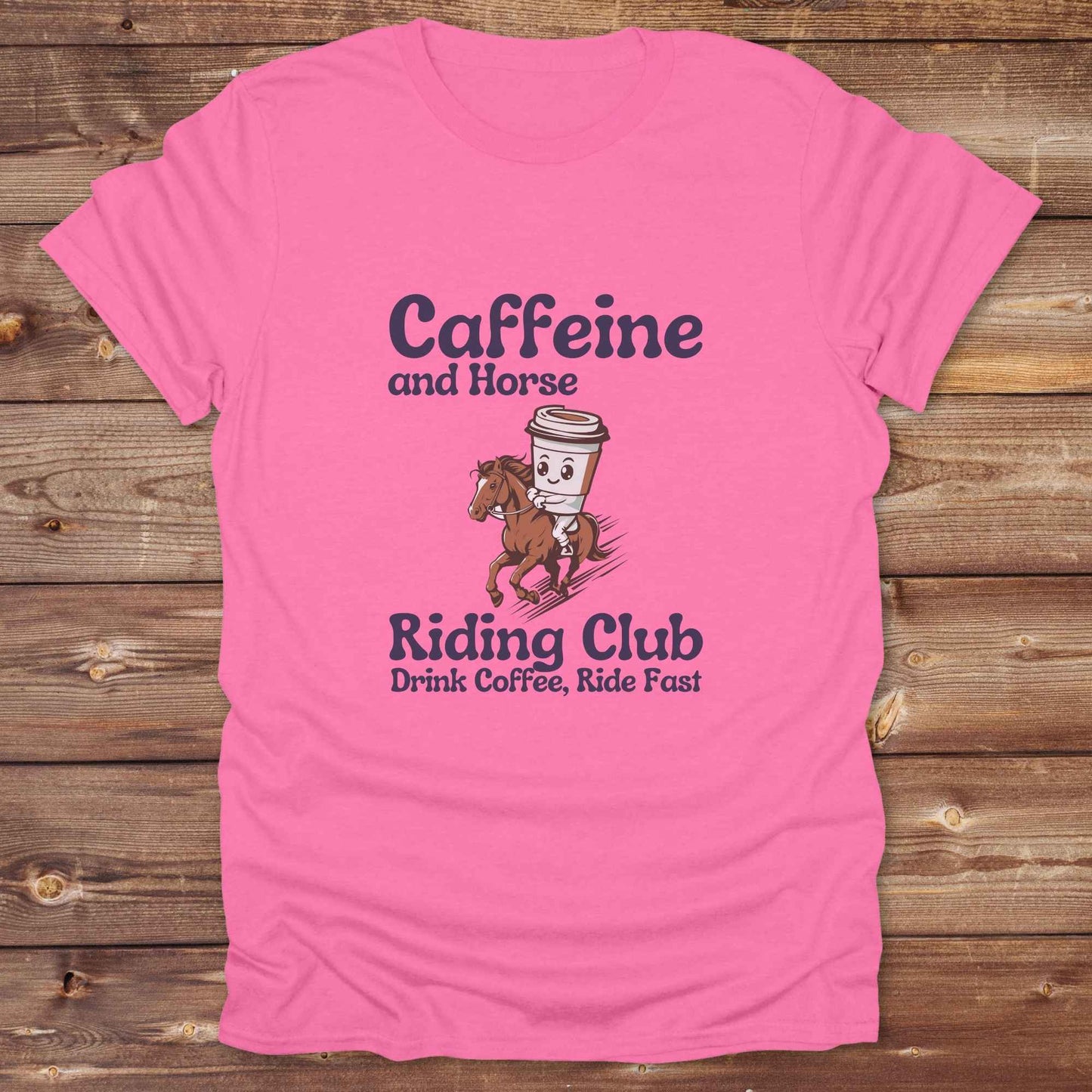 Coffee Cycling Club Horse T-Shirt