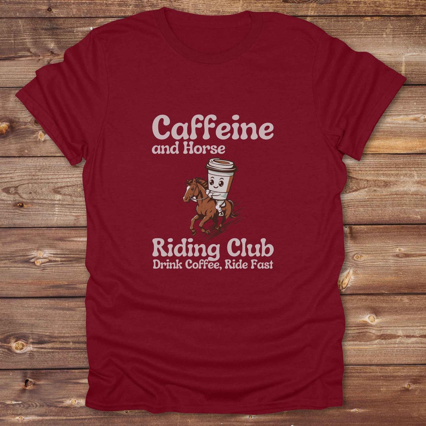 Coffee Cycling Club Horse T-Shirt