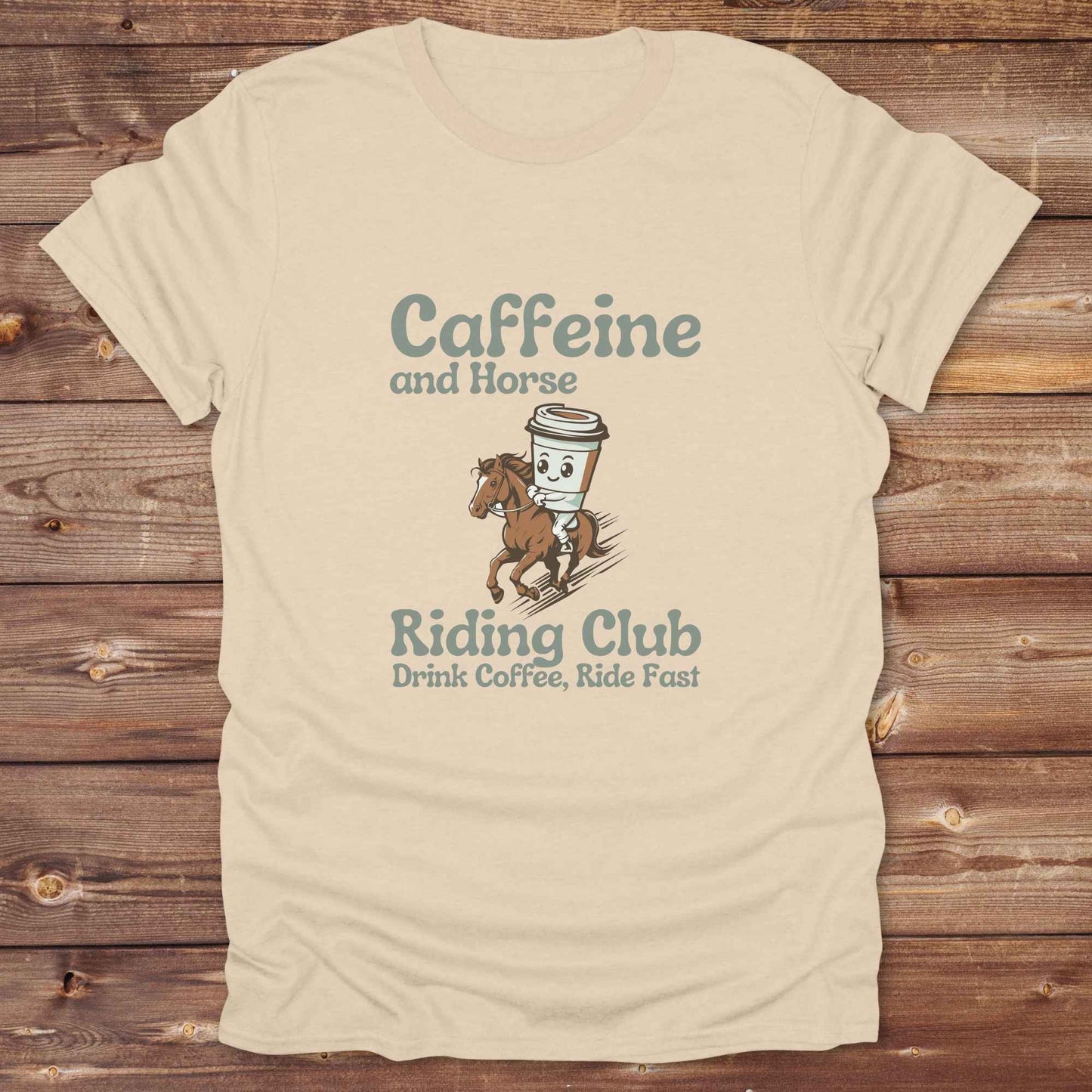 Coffee Cycling Club Horse T-Shirt