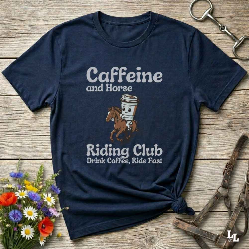 navy blue coffee riding club horse girl shirt, horse mom shirt, horse lover, horse girl, Funny horse lover gifts, Funny horse shirts, Horse girl gifts, Equestrian graphic tees, fathers day gift, Sarcastic horse shirt