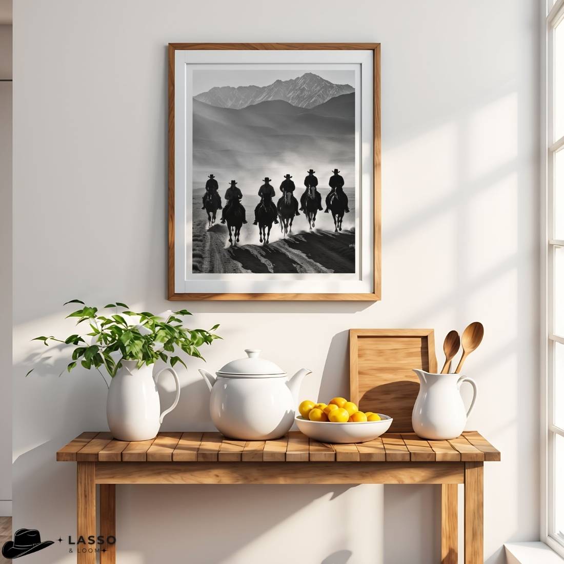 Cowboy Line Up Print