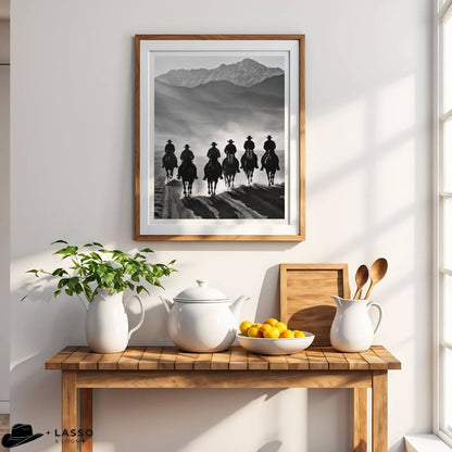 Cowboy Line Up Print