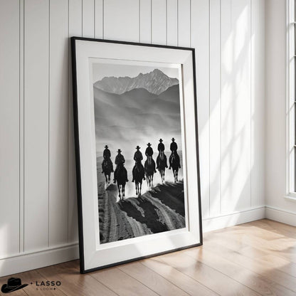 Cowboy Line Up Print