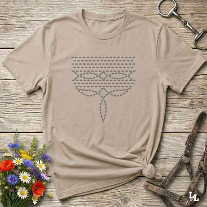 beige  Boot Stitch Shirt, Cowboy Graphic Tee, Western Tees, Equine T-Shirts