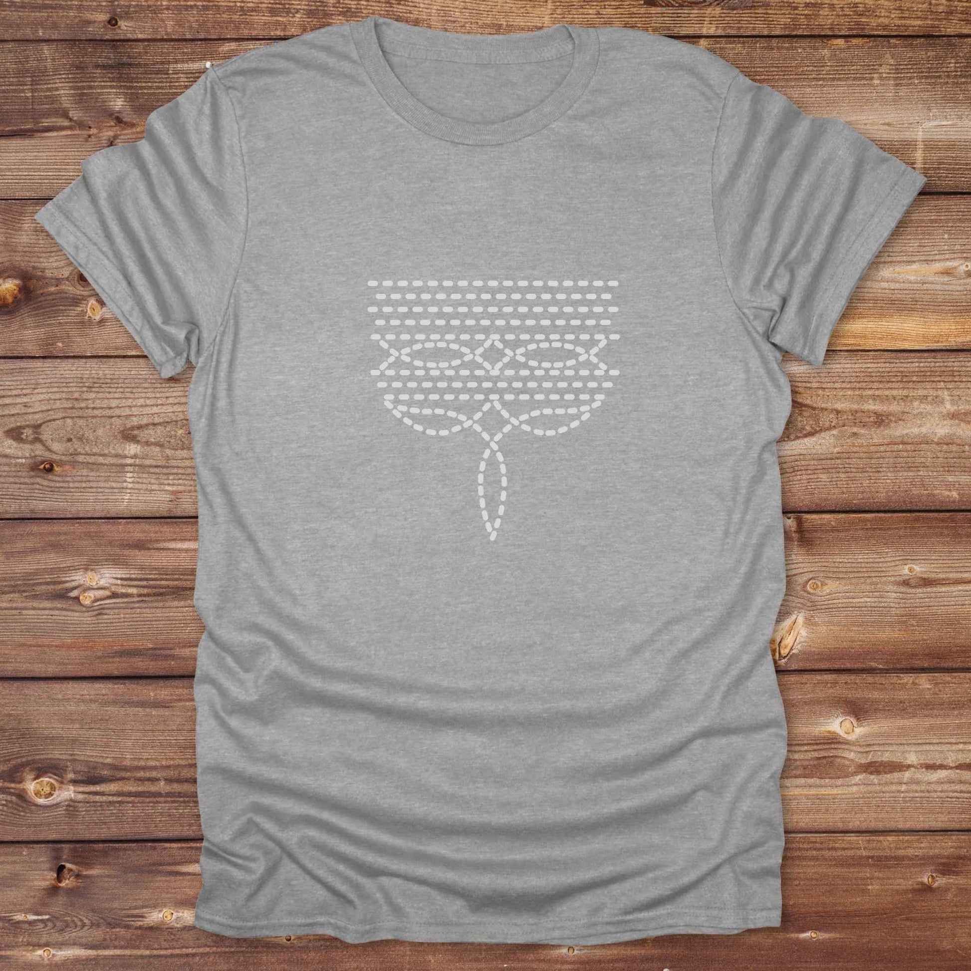 sports grey Boot Stitch Shirt, Cowboy Graphic Tee, Western Tees, Equine T-Shirts