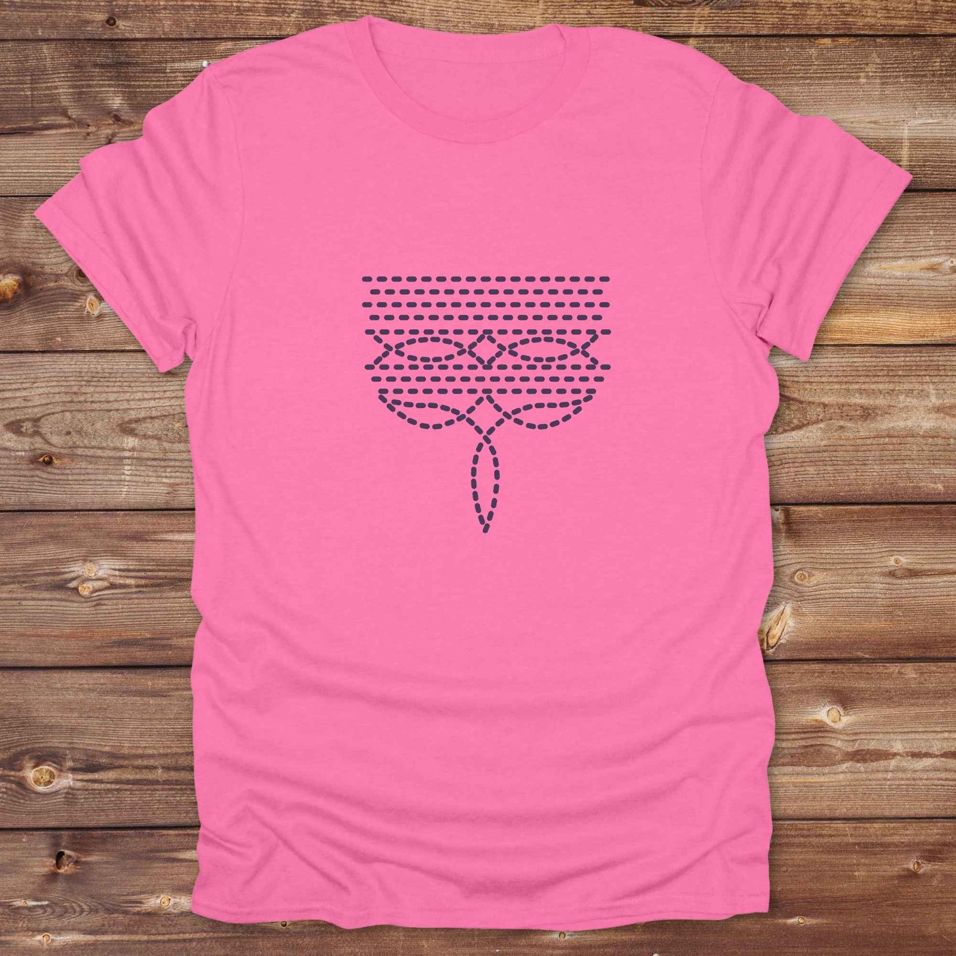 azalea pink Boot Stitch Shirt, Cowboy Graphic Tee, Western Tees, Equine T-Shirts