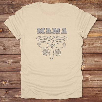 sand beige Boot Stitch Mama T-Shirt, Cowgirl Shirt, Western Tee, Equine T-Shirts, Cowboy Graphic Tee