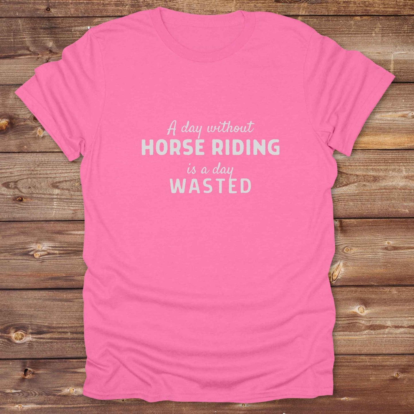 azalea pink Western wear graphic tee for horse lovers with inspirational riding message