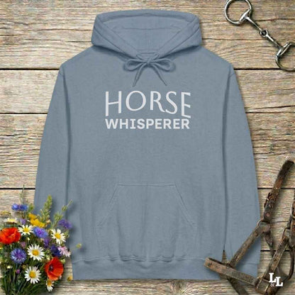 blue Horse Whisperer Hoodie for Horse Lovers, Barn Apparel for Riders