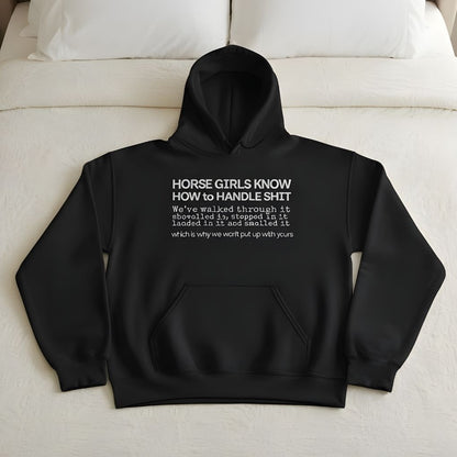 Horse Girls Know Hoodie for Horse Lovers, Barn Apparel for Riders