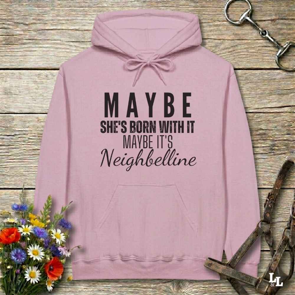 pink  Neighbelline Hoodie for Horse Riders, Barn Apparel, Cowgirl Sweatshirt