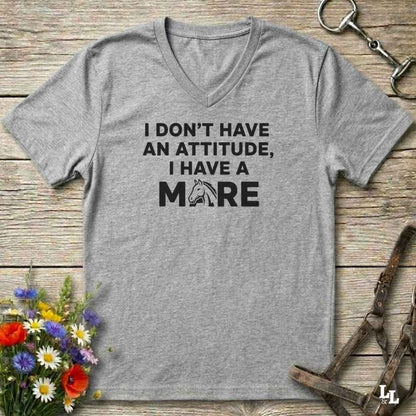 I Don't Have an Attitude V-Neck Tee