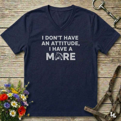 I Don't Have an Attitude V-Neck Tee