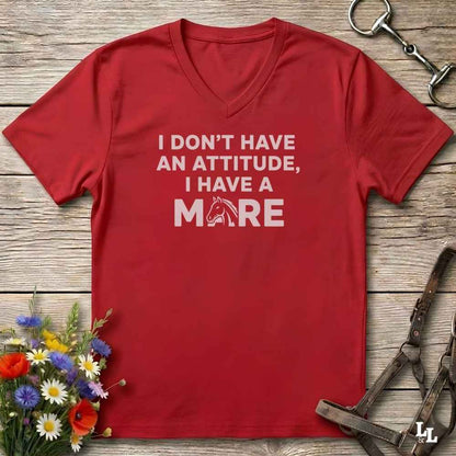 I Don't Have an Attitude V-Neck Tee