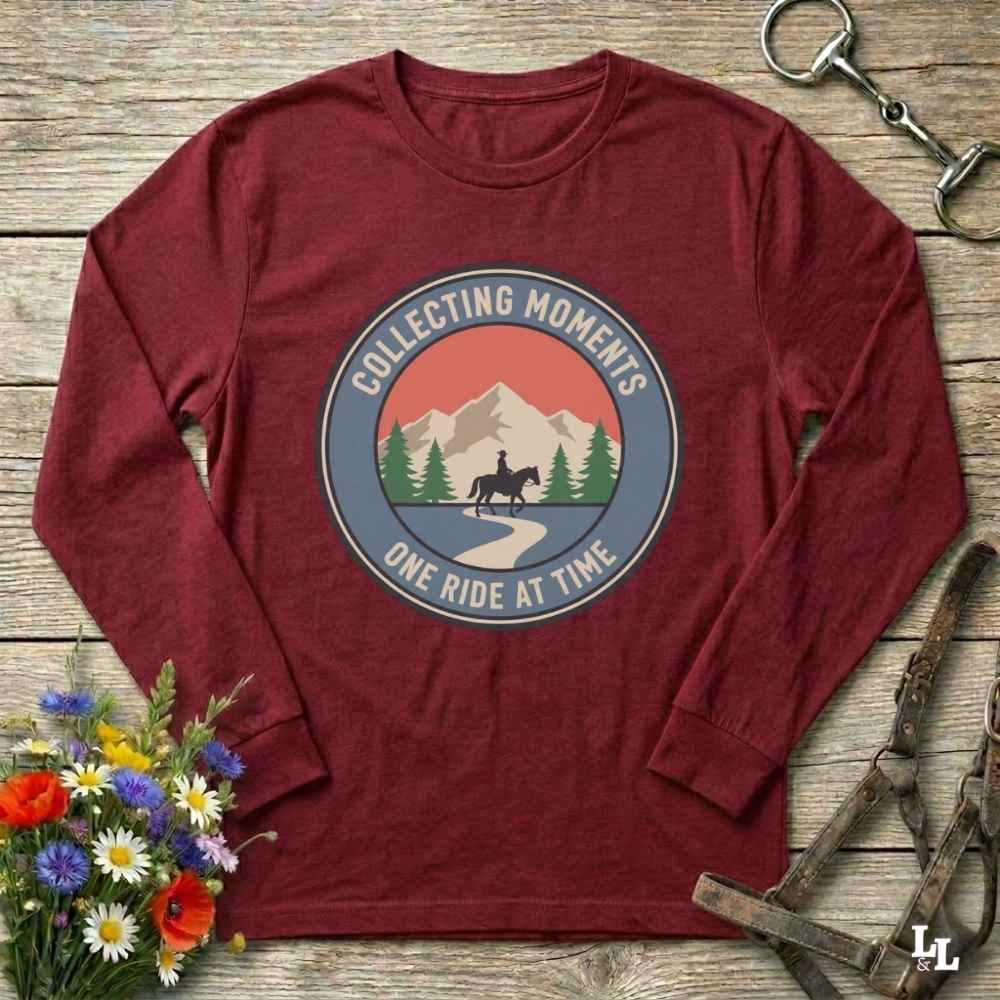 red collecting moments one ride at a time t-shirt, perfect gift for horse lovers