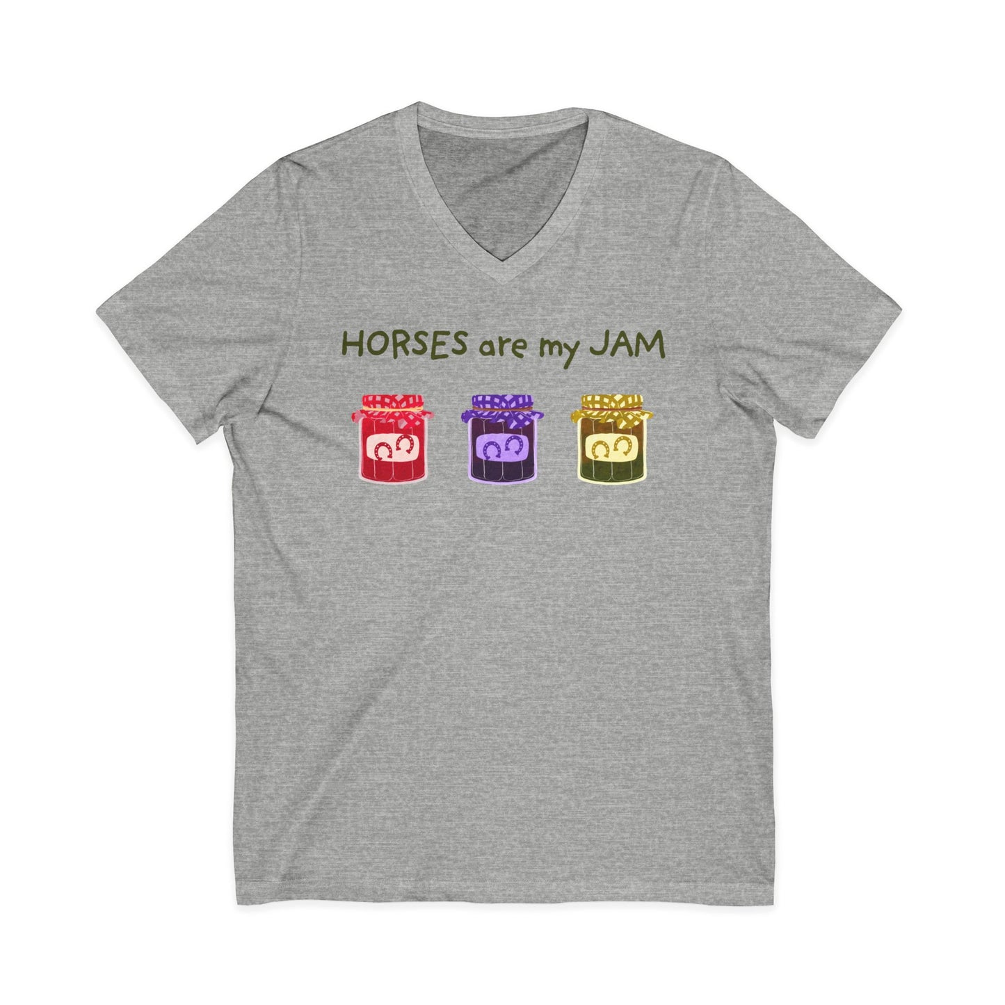 143. Horses are my Jam V-Neck Tee