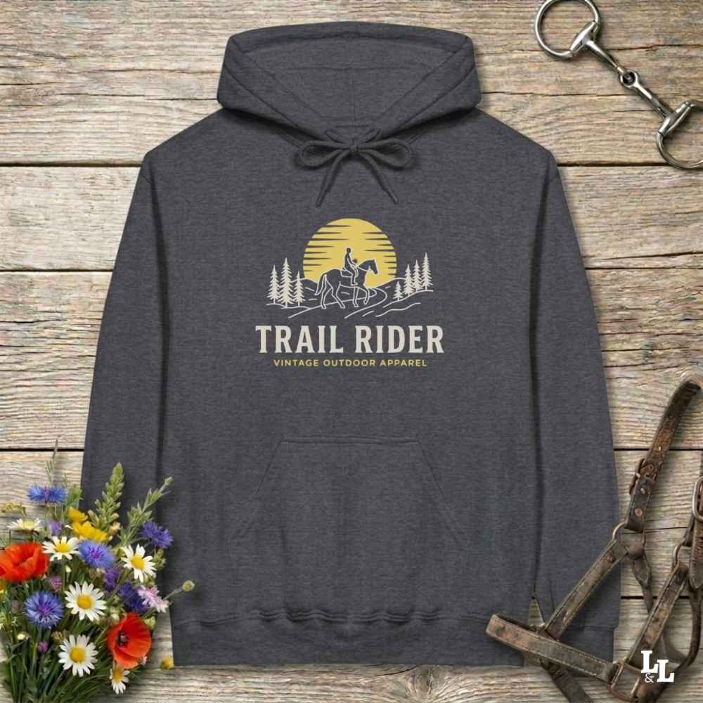 gary Trail Rider Hoodie for Horse Lovers, Equestrian wear for Horse Riders, Trail Riding Hoodie