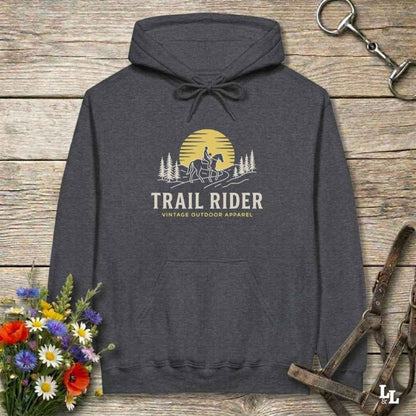 gary Trail Rider Hoodie for Horse Lovers, Equestrian wear for Horse Riders, Trail Riding Hoodie