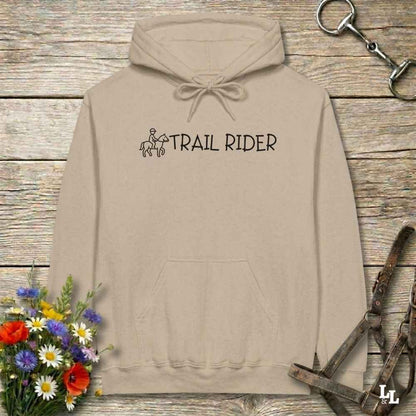 beige Trail Rider Hoodie for Horse Riders, Trail Riding Hoodie, Equestrian Wear