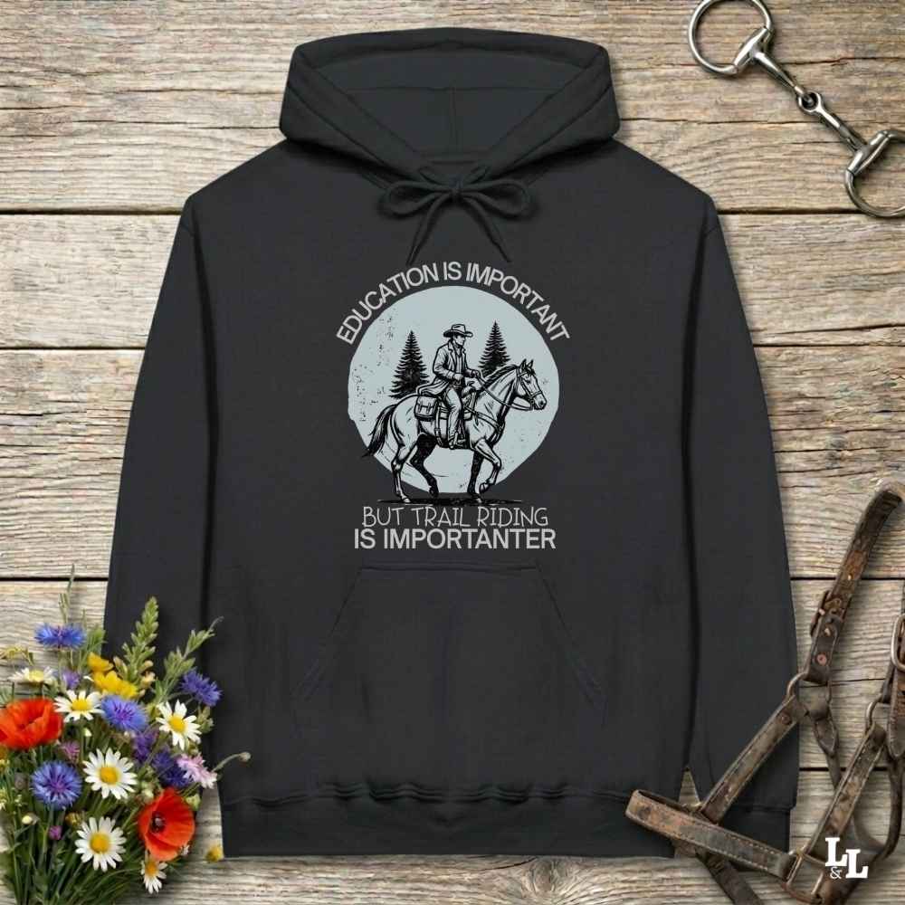 Black Education is Important Hoodie for Horse Lovers, Perfect gift for Horse Rider, horse girl hoodie, horse mom hoodie, horse lover, horse girl, Funny horse lover gifts, Funny horse hoodies, Horse girl gifts, Equestrian graphic hoodies, fathers day gift, Sarcastic horse hoodie