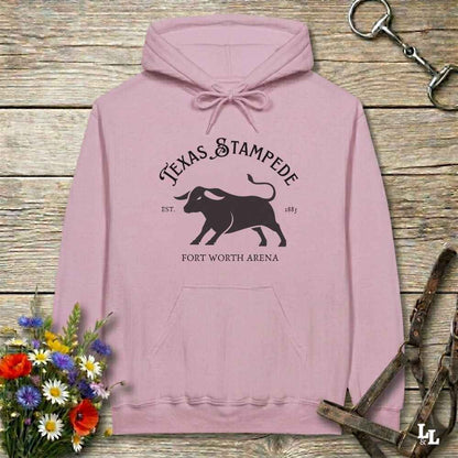 pink  Texas Stampede Hoodie, Western Style Wear, Mens Hoodies Western, Cowgirl Sweatshirts