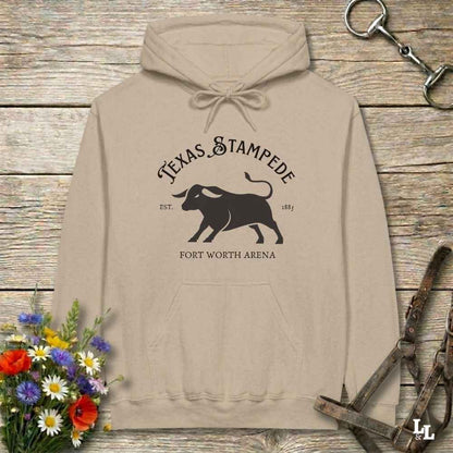 beige  Texas Stampede Hoodie, Western Style Wear, Mens Hoodies Western, Cowgirl Sweatshirts