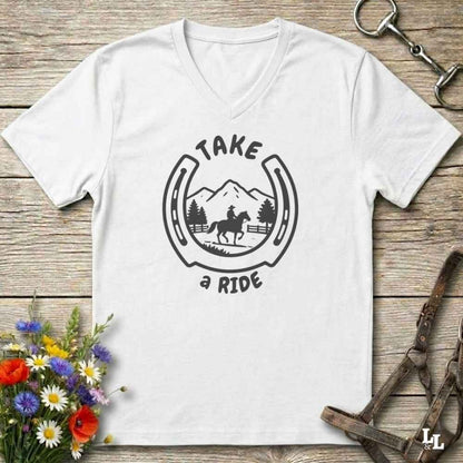 Take a Ride V-Neck Tee