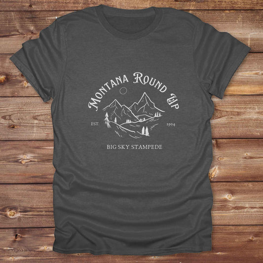Fun western t-shirt for horse lovers and cowgirls. Western cowgirl graphic tee with horse design. Cowboy humor t-shirt for rodeo and country lovers. Horse lover funny t-shirt with western theme. Country style horse graphic tee for cowboys and cowgirls. Retro style funny western shirt for equestrians. Cute and funny country shirt with horse print. Southern cowgirl funny quote shirt for horse lovers. Montana round up big sky stampede.