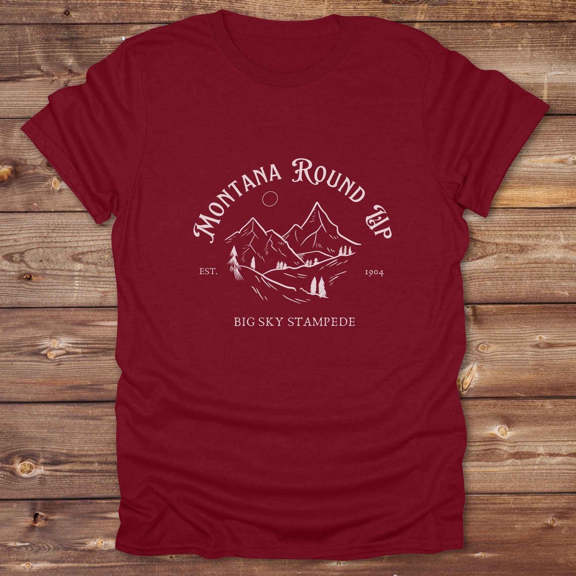 Fun western t-shirt for horse lovers and cowgirls. Western cowgirl graphic tee with horse design. Cowboy humor t-shirt for rodeo and country lovers. Horse lover funny t-shirt with western theme. Country style horse graphic tee for cowboys and cowgirls. Retro style funny western shirt for equestrians. Cute and funny country shirt with horse print. Southern cowgirl funny quote shirt for horse lovers. Montana round up big sky stampede.