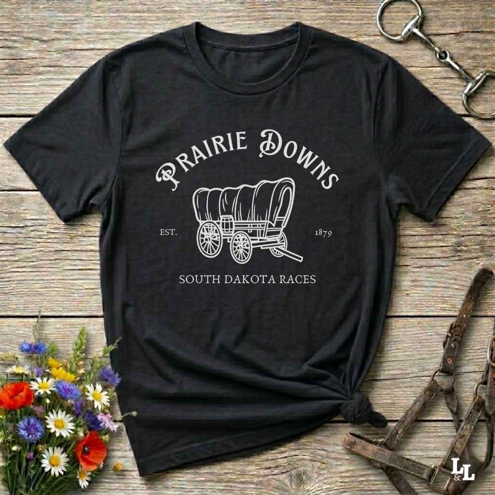 Fun western t-shirt for horse lovers and cowgirls. Western cowgirl graphic tee with horse design. Cowboy humor t-shirt for rodeo and country lovers. Horse lover funny t-shirt with western theme. Country style horse graphic tee for cowboys and cowgirls. Retro style funny western shirt for equestrians. Cute and funny country shirt with horse print. Southern cowgirl funny quote shirt for horse lovers. Prairie downs south Dakota races.