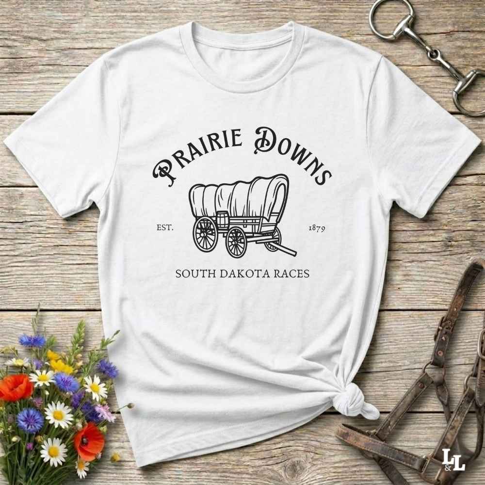 Fun western t-shirt for horse lovers and cowgirls. Western cowgirl graphic tee with horse design. Cowboy humor t-shirt for rodeo and country lovers. Horse lover funny t-shirt with western theme. Country style horse graphic tee for cowboys and cowgirls. Retro style funny western shirt for equestrians. Cute and funny country shirt with horse print. Southern cowgirl funny quote shirt for horse lovers. Prairie downs south Dakota races.