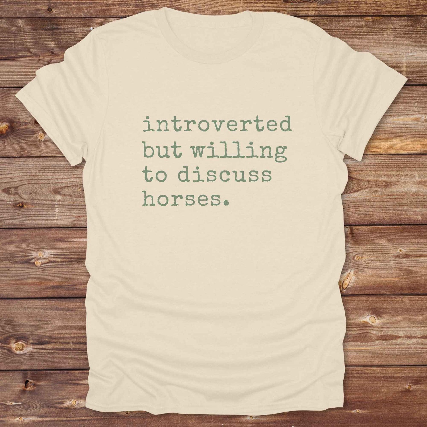 Fun western t-shirt for horse lovers and cowgirls. Western cowgirl graphic tee with horse design. Cowboy humor t-shirt for rodeo and country lovers. Horse lover funny t-shirt with western theme. Country style horse graphic tee for cowboys and cowgirls. Retro style funny western shirt for equestrians. Cute and funny country shirt with horse print. Southern cowgirl funny quote shirt for horse lovers. Introverted but willing to discuss horses.