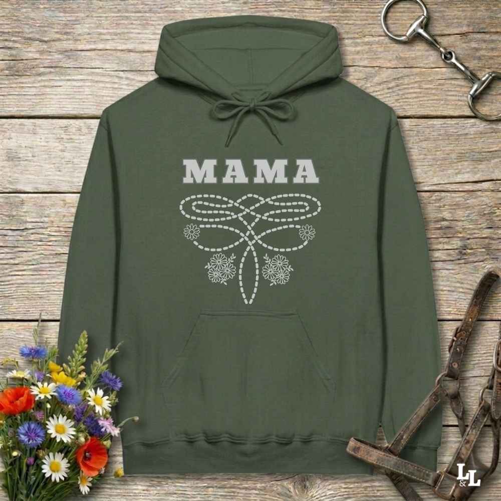 green Mama Boot Stitch Hoodie, Horse Lover Hoodie, Cowgirl Sweatshirt, Horse Rider Hoodie