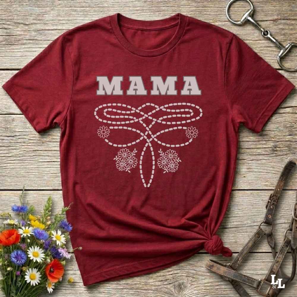 red Boot Stitch Mama T-Shirt, Cowgirl Shirt, Western Tee, Equine T-Shirts, Cowboy Graphic Tee