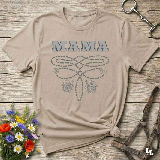 beige Boot Stitch Mama T-Shirt, Cowgirl Shirt, Western Tee, Equine T-Shirts, Cowboy Graphic Tee