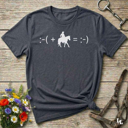 Fun western t-shirt for horse lovers and cowgirls. Western cowgirl graphic tee with horse design. Cowboy humor t-shirt for rodeo and country lovers. Horse lover funny t-shirt with western theme. Country style horse graphic tee for cowboys and cowgirls. Retro style funny western shirt for equestrians. Cute and funny country shirt with horse print. Southern cowgirl funny quote shirt for horse lovers. Maths cowboy.